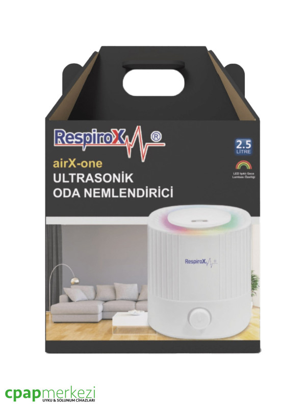 Respirox airX One Ultrasonic Room Humidifier [7 Different Color LED - Room Lamp]