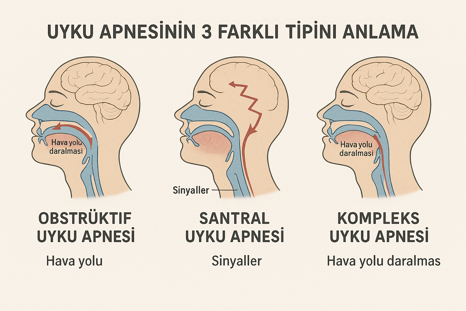 Uyku Apnesinin 3 Farklı Tipini Anlama